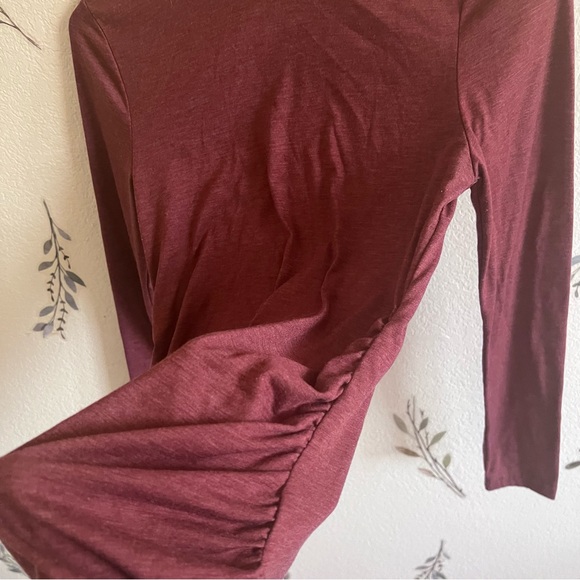 Maternity Stretchy Mock Neck - Picture 2 of 3